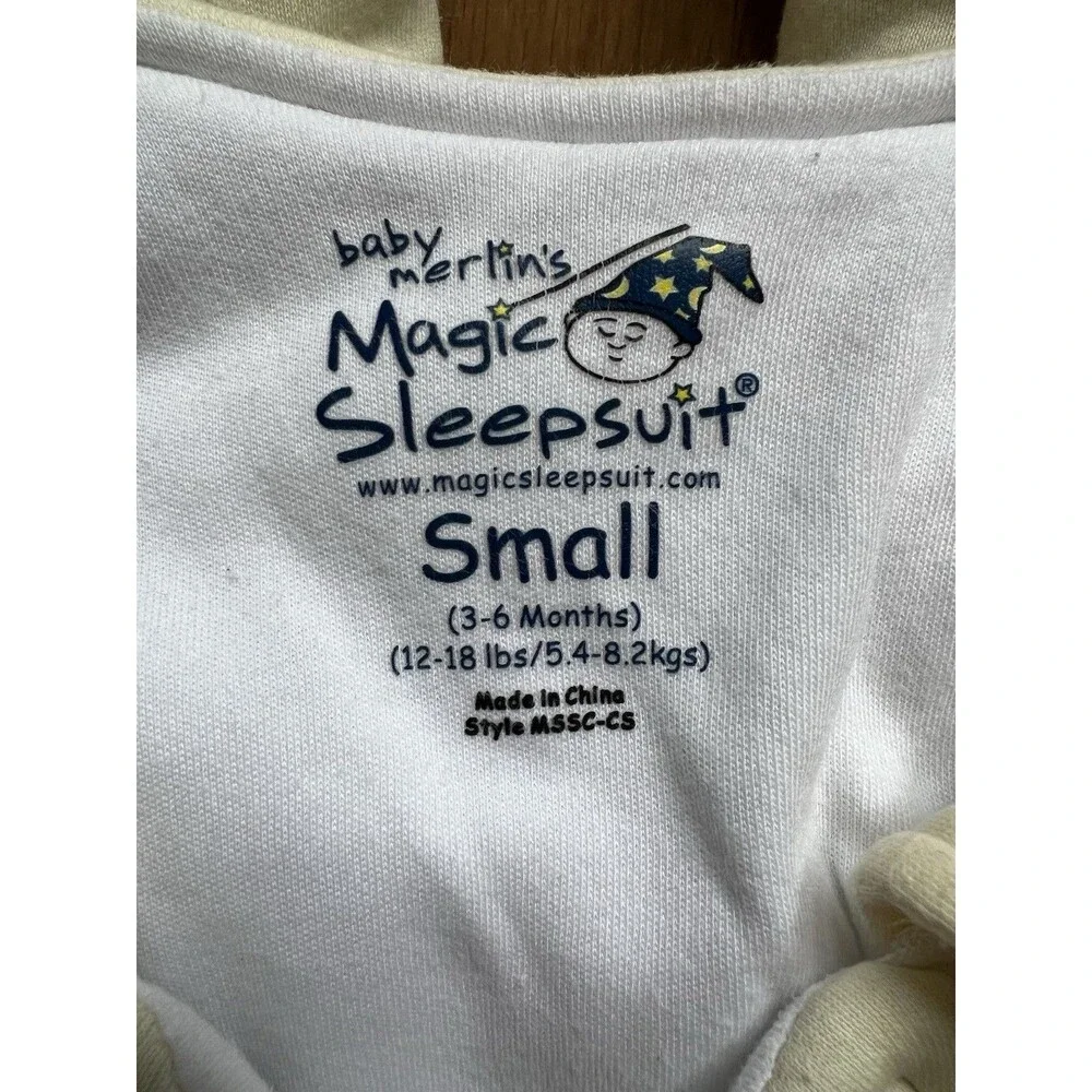 HALO® Baby Merlin’s Magic Sleepsuit 100% Cotton  Wearable Blanket Sz S (3-6 Mos)